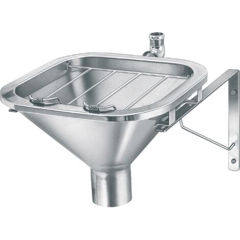 KWC AR Évacuation des eaux usées, SIRIUS, Acier inoxydable, 470x360x580 mm, Repose-pied