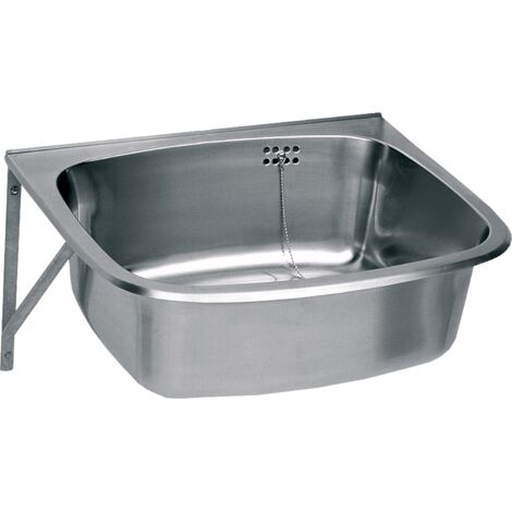 KWC AR Évier de cuisine, SIRIUS, acier inoxydable, 560x200x460 mm, planchette rabattable et paroi anti-éclaboussures