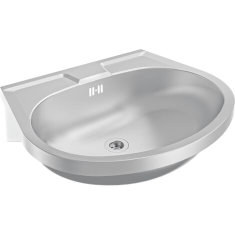 KWC AR Lavabo, ANIMA, acier inoxydable, 550x155x450 mm, avec trop-plein