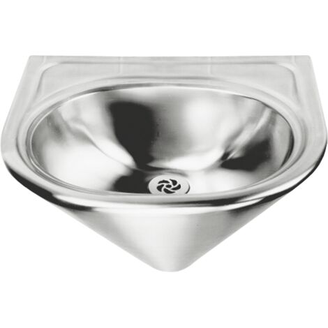 KWC AR Lavabo individuel, ANIMA, acier inoxydable, 450x280x400 mm, conique, robinet à panier