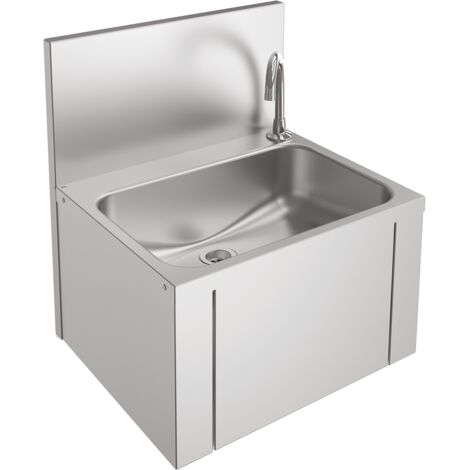 KWC AR Lavabo individuel, ANIMA, acier inoxydable, 460x520x380 mm, commande au genou