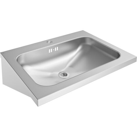KWC AR Lavabo individuel, ANIMA, acier inoxydable, 600x200x440 mm, avec trop-plein, avec robinetterie