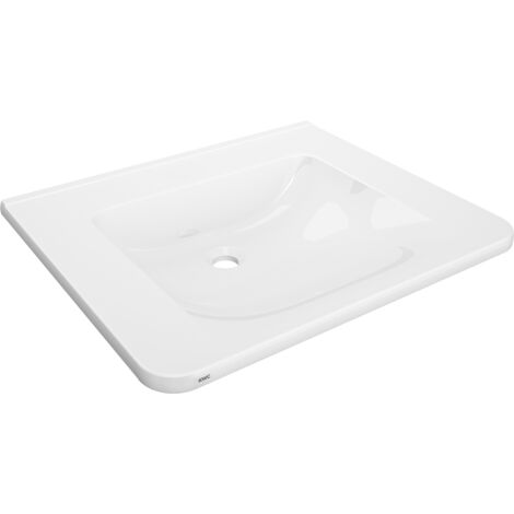 KWC AR Lavabo individuel, MEDCARE, MIRANIT, 650x150x550 mm, blanc