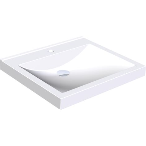 KWC AR Lavabo individuel, QUADRO, MIRANIT, 600x125x530 mm, cuve rectangulaire