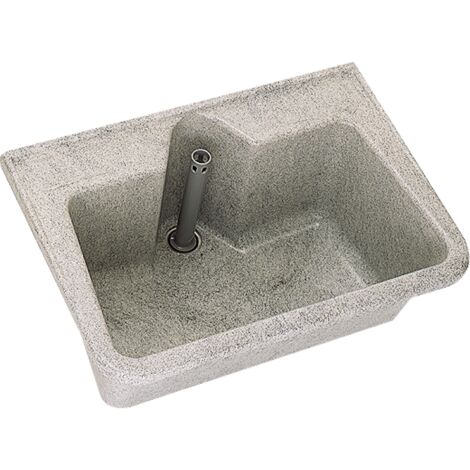 KWC AR Lavabo multifonction, SIRIUS, GFK, 700x320x495 mm, gris décor