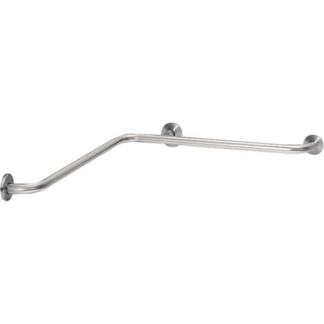 KWC AR Main courante murale, CONTINA, acier inoxydable, pour angles, 726x78x726 mm, horizontale