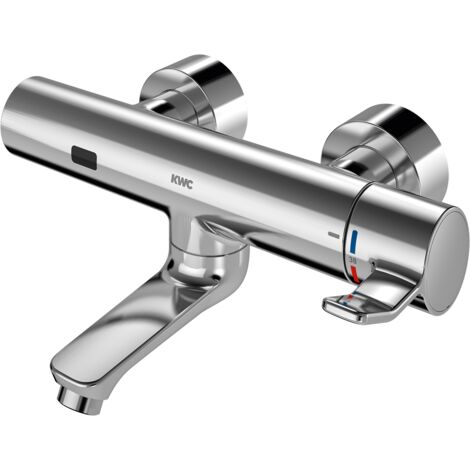 KWC AR Mitigeur de lavabo, F4, électrique, thermostat, bec pivotant, 210 mm, batterie