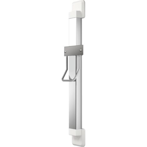 KWC AR Réhausseur de hauteur, F5, pour sèche-cheveux, 250x1200x140 mm, Argent/Blanc