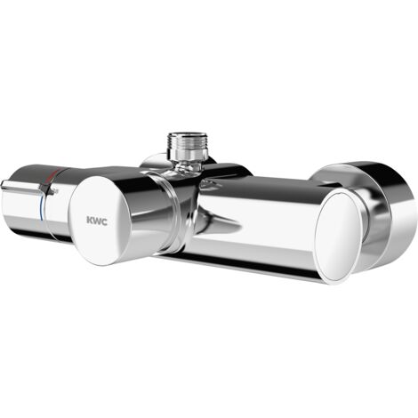 KWC AR Robinet mural, F5, hydra., thermostat, pour tube de douche/arc, pour module C