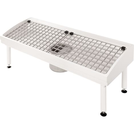 KWC AR Stiefelreinigungsanlage, SIRIUS,  MIRANIT, 1400x500x510 mm, Siphon, 2 Pl.