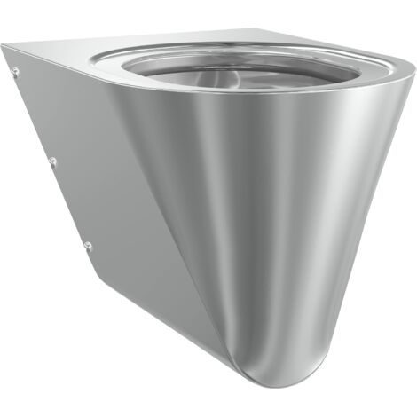 KWC AR T-WC, CAMPUS, Edelstahl, wandhängend,  360x353x500 mm, ohne Sitz