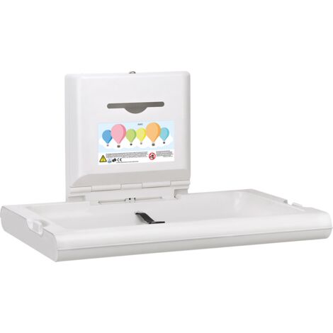 KWC AR Table à langer, CAMBRINO, PP blanc, pliable, ouvert 860x480x570 mm
