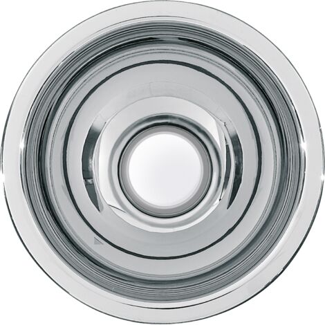 KWC AR Vasque ronde, RONDO, acier inoxydable, 233x107 mm, sans trop-plein, mat satiné