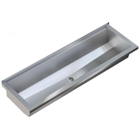 KWC AR Waschrinne, PLANOX, Edelstahl,  W.-Mont., 1200x210x382 mm, o. Arm-bank