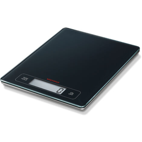 KWD PAGE Profi Küchenwaage für max. 15 kg, Küchenwaage mit großer Wiegefläche