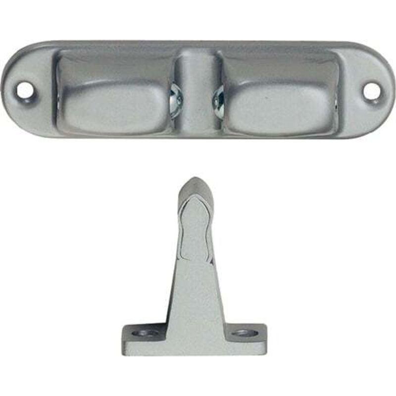 KWS - Arrêt de porte 1055.02 aluminium/acier laqué argent Wm - 105502