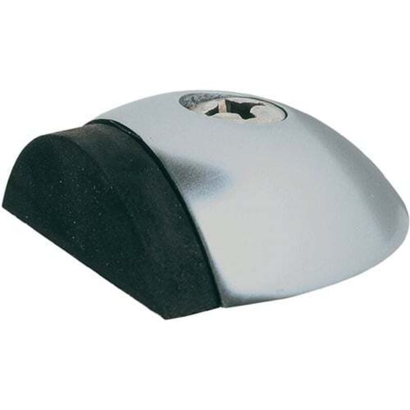 Butoir de porte 2001.31 H.18mm lm argenté anodisé montage sur cheville - 2001.31 - KWS