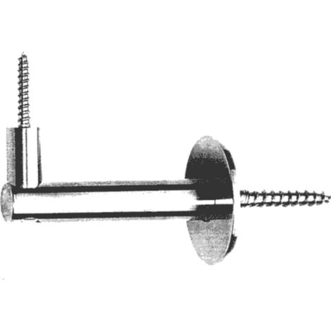 KWS Handlaufstütze f. 75mm Wandabstand Handlaufbefestigung 6mm Holzschraube