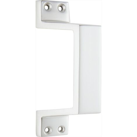 KWS Schiebetorgriff 5315 schräg, 140 mm, Aluminium neusilber eloxiert