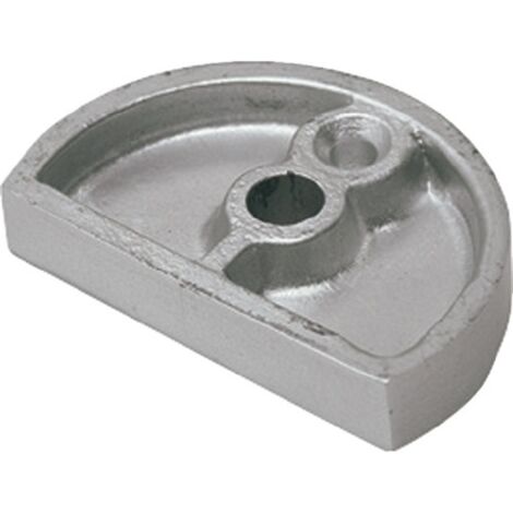 KWS Unterlage für Türpuffer 1558 Aluminium, H 10mm silberfarbig elox.