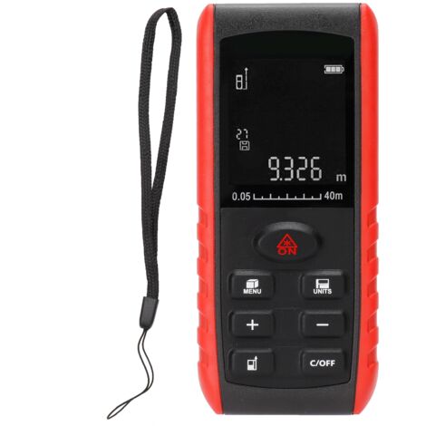 KXL-E40 Tragbarer Laser-Messdetektor, Messbereich 0,05 bis 40 m mit Display