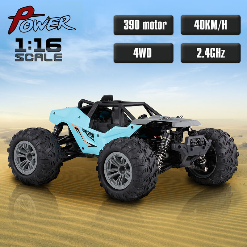 

KY-1898A 1:16 RC Car 2.4Ghz 40KM / H High Speed Off Road RC Trucks 4WD Vehicle Racing Buggy RC Crawler Regalos para ninos adultos, Azul