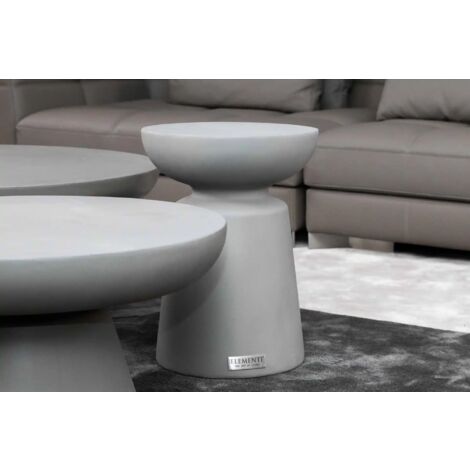 KYLIX Table d’appoint en béton durable haute qualité 35 x 35 x 46 cm