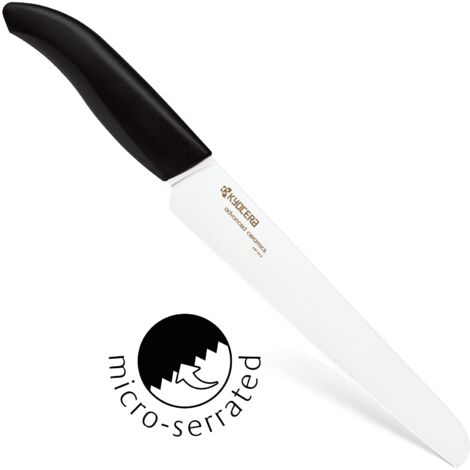 Kyocera FK181WH Gen Coltello in Ceramica Bianca microzigrinata, Multiply, Multicolore, 20.1x15.1x10.1 cm