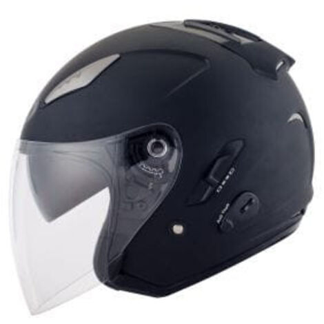 KYT HELLCAT Motorradhelm, Mattschwarz, Größe L