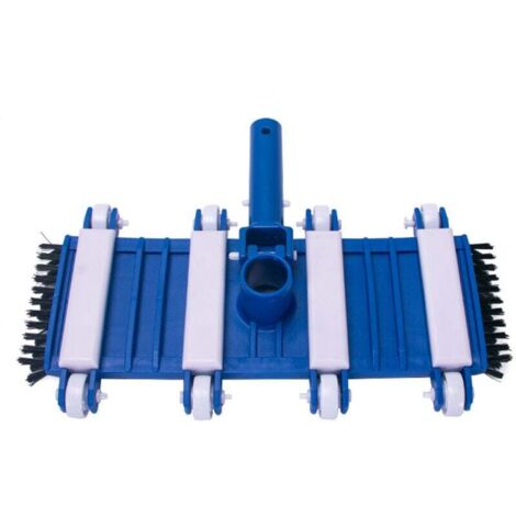 KZQ 1 cabezal de aspiración para piscina con ruedas, cabezal resistente de 14 pulgadas, cabezal flexible con pivote (poste no incluido)