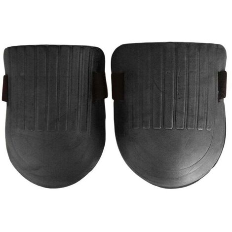 KZQ 1 par de rodilleras de trabajo, rodilleras de jardinería con forro de EVA suave impermeable, correas ajustables para rodilleras de construcción deportiva, negras