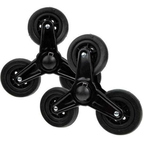KZQ 1 par de ruedas para subir escaleras, resistentes, para carrito de compras, para muebles, ruedas giratorias, para carrito de equipaje, resistentes, para MTB