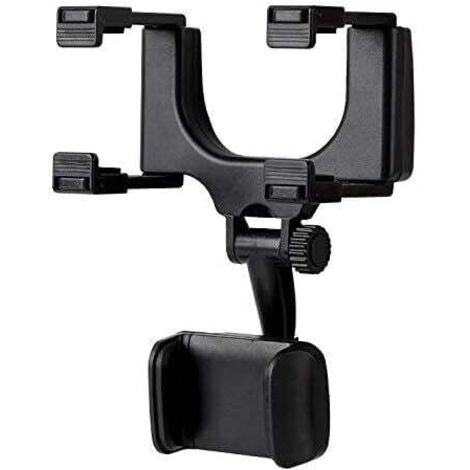 KZQ 1 soporte para teléfono de coche con espejo retrovisor, universal, ajustable 360 grados, apto para la mayoría de vehículos.