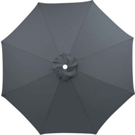 KZQ 1 toldo de repuesto para sombrilla de patio, cubierta superior de repuesto universal, tela de repuesto resistente a los rayos UV30+ y al agua (gris, 25 cm)