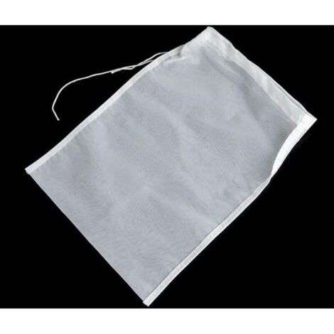 KZQ 10 bolsas de filtro de nailon para alimentos, reutilizables, de 30 x 20 cm, para mermelada, cerveza, colador de arroz integral, queso, vino, frutos secos, leche y zumo.