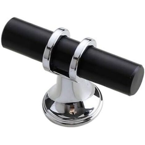 KZQ 10 cassetti moderni in alluminio per mobili da cucina, armadi e mobili alla moda (colore: nero, dimensioni: 51 × 21 × 34 mm)