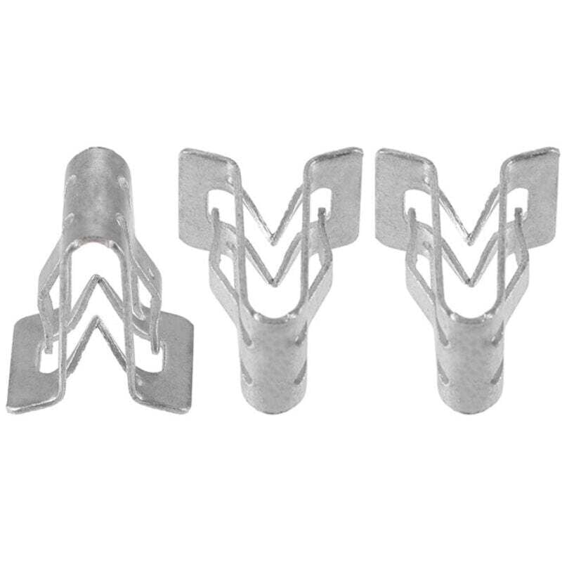 Image of KZQ - 10 clip di fissaggio in metallo argentato per pannello cruscotto interno auto