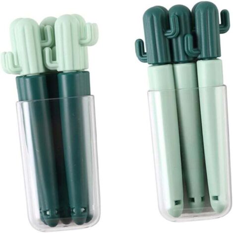 KZQ 10 clips de sellado con forma de cactus, para oficina, aperitivos, comida, dibujos animados