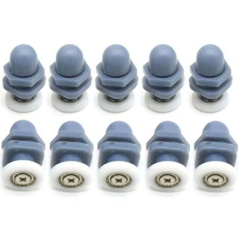 KZQ 10 guías/ruedas/poleas para mampara de ducha (23 mm de diámetro)