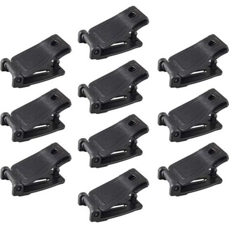 KZQ 10 pezzi di clip da cintura tattica multifunzione Molle, strumento di gestione della cintura Web Dominator, accessori esterni