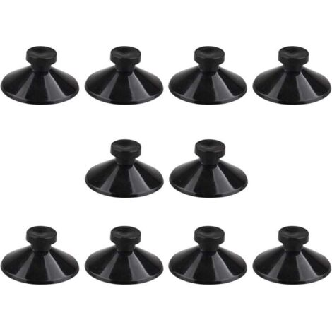 KZQ 10 pezzi ventose in gomma per acquari, nere, 25 mm