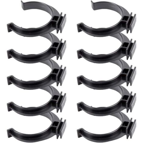 KZQ 10 piezas clip para rodapié, clip para rodapié, abrazadera para rodapié, rodapié de cocina, clip para rodapié, clip para panel de bañera, clip para rodapié de cocina, elementos de fijación, negro