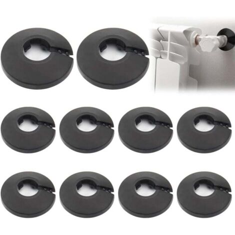 KZQ 10 piezas de rosetas de radiador individuales, roseta de radiador, cubierta de tubería de radiador, abrazaderas de tubería de radiador, cubierta de orificio de pared, piso para tubería de cale