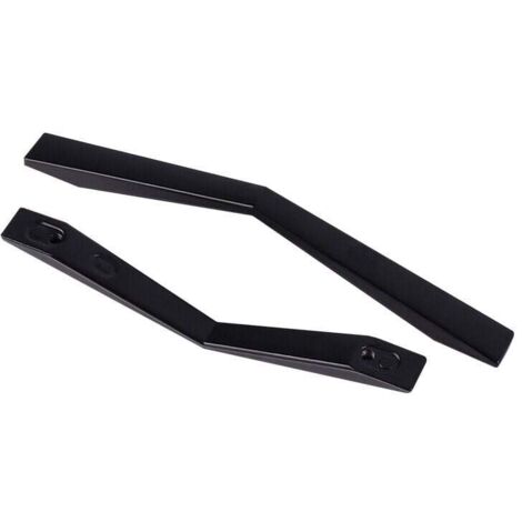 KZQ - 10 tiradores para armario de cocina, distancia entre ejes de 96 mm, tiradores para puerta de cocina, tiradores de aleación de aluminio negro para muebles de cocina, con tornillos (25 mm y 35 mm)
