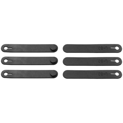 KZQ 10 unidades de organizadores de cables elásticos de goma negra para coche, motocicleta, oficina, bridas universales, clip de goma, organizador de bridas.