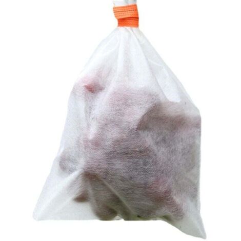 KZQ 100 bolsas de malla antiaves e insectos para semillas de frutas, plantas y flores, protección para frutas, verduras y uvas, color blanco
