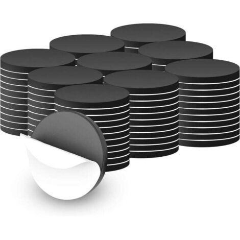 KZQ 100 piezas 20 mm pegatinas magnéticas redondas, imán redondo adhesivo fuerte, imanes adhesivos autoadhesivos, imán magnético autoadhesivo, imanes redondos con parte posterior autoadhesiva, para la