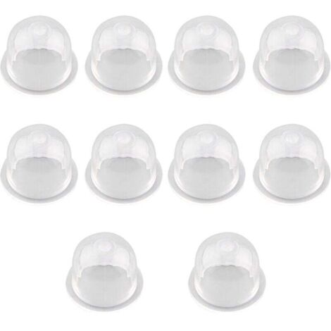 KZQ 12 bombillas de cebador para carburador, repuesto de aceite para carburador de motosierra, cortacésped, bomba de combustible, carburador, bomba universal de plástico, émbolo, accesorios (22 mm