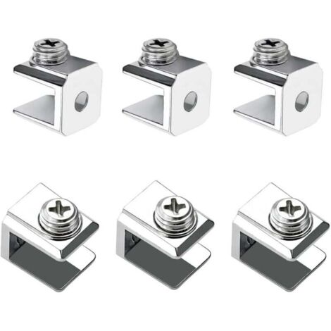 KZQ 16 abrazaderas de vidrio ajustables de aleación de zinc para vidrio de 3 a 8 mm de grosor.