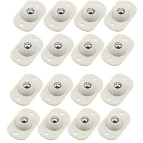 KZQ 16 ruedas de transferencia autoadhesivas, ruedas de bola adhesivas, ruedas transportadoras de bolas adhesivas, rotación de 360° para patas de muebles